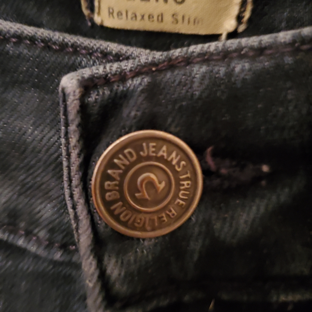 True Religion Geno Relaxed Slim Straight Fit Cotton Jeans Women's Size 28 - Picture 4 of 5